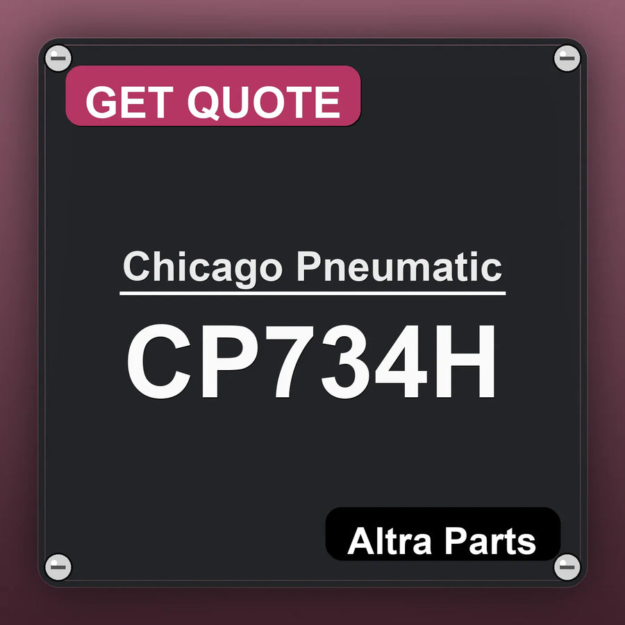 Chicago Pneumatic CP734H industrial nameplate style image – Altra Parts. GET QUOTE.