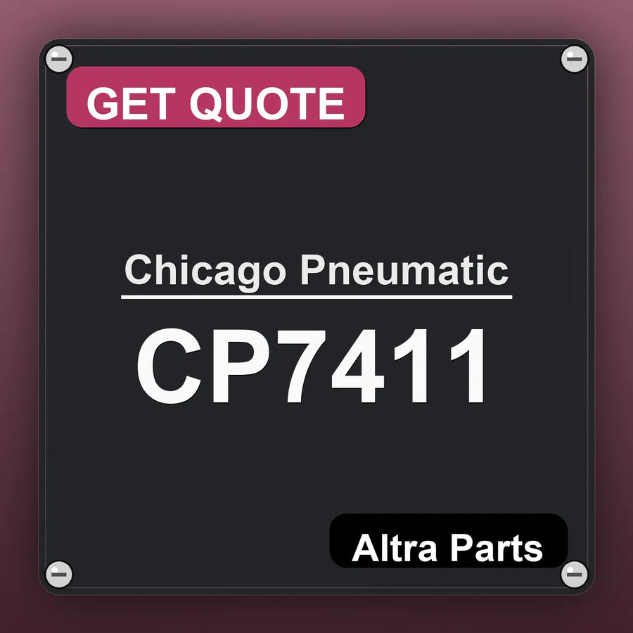 Chicago Pneumatic CP7411 industrial nameplate style image – Altra Parts. GET QUOTE.