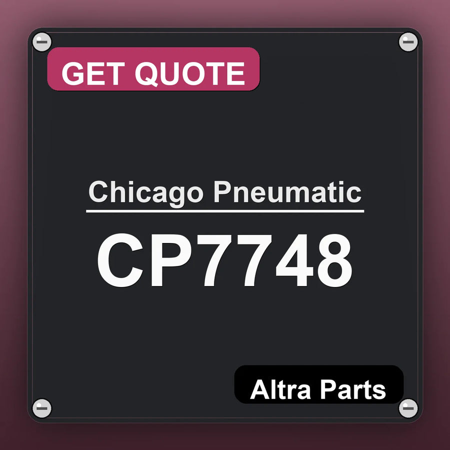 Chicago Pneumatic CP7748 industrial nameplate style image – Altra Parts. GET QUOTE.