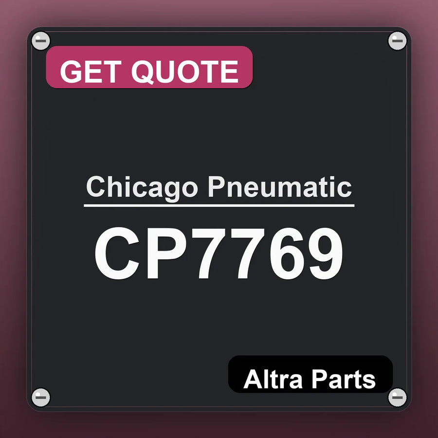 Chicago Pneumatic CP7769 industrial nameplate style image – Altra Parts. GET QUOTE.