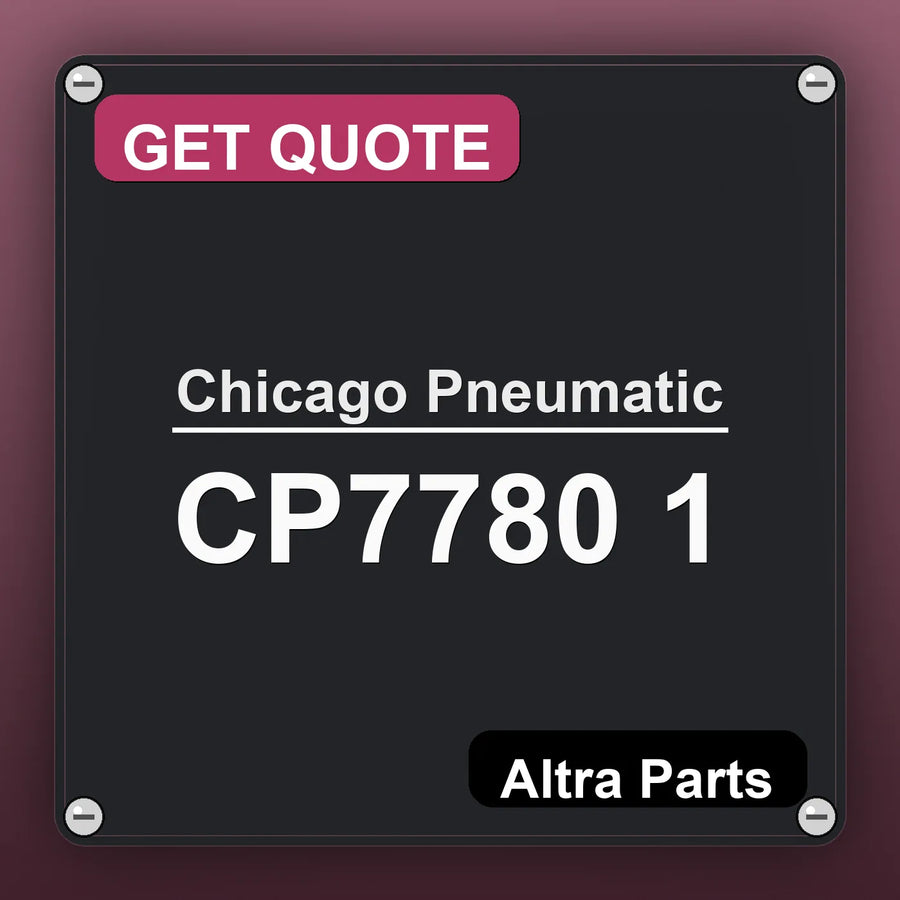 Chicago Pneumatic CP7780 1 industrial nameplate style image – Altra Parts. GET QUOTE.
