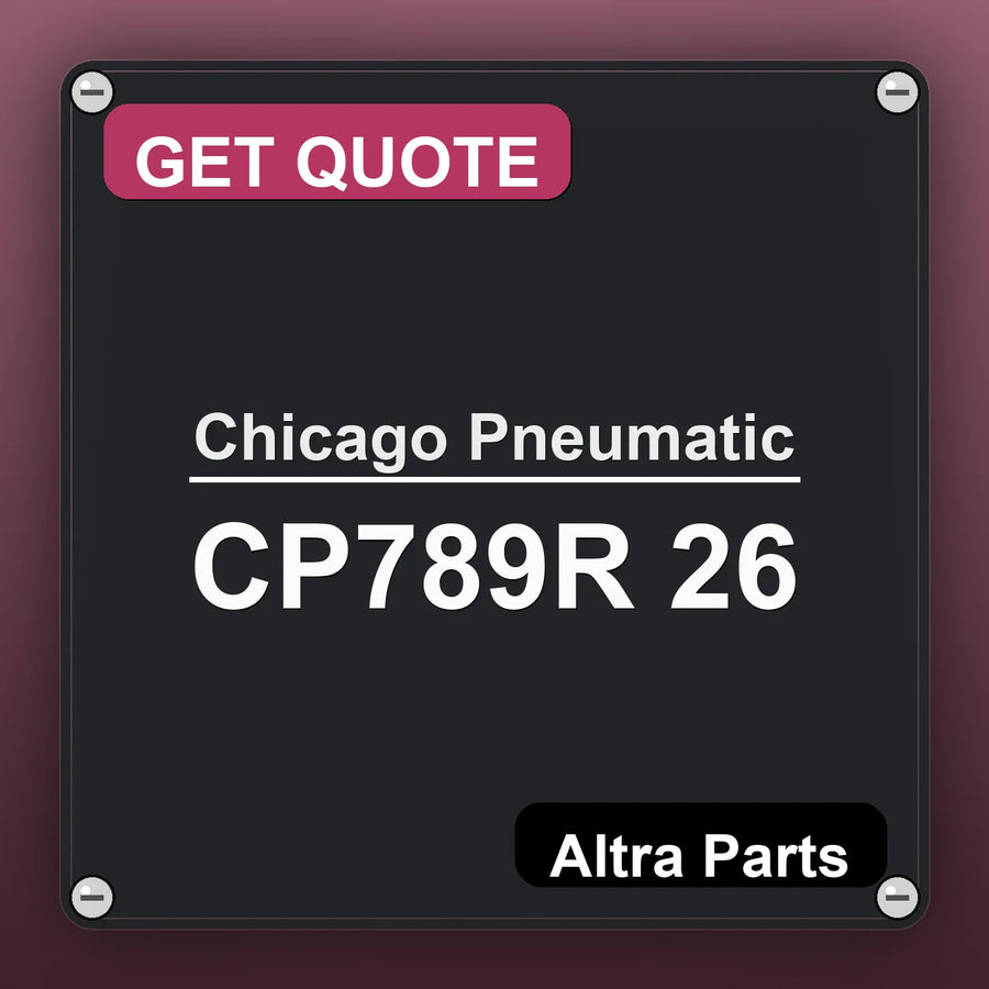 Chicago Pneumatic CP789R 26 industrial nameplate style image – Altra Parts. GET QUOTE.