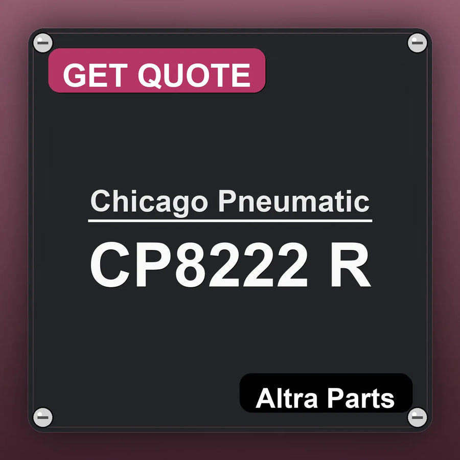 Chicago Pneumatic CP8222 R industrial nameplate style image – Altra Parts. GET QUOTE.