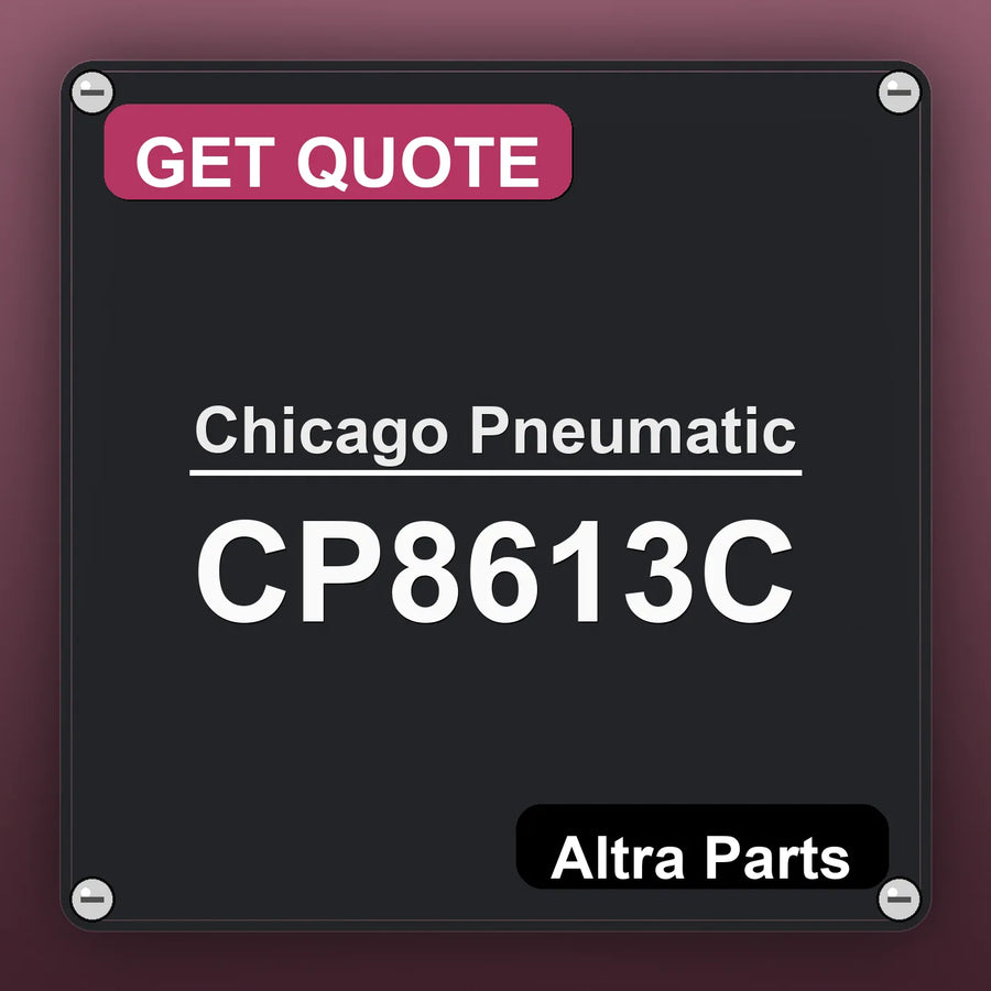 Chicago Pneumatic CP8613C industrial nameplate style image – Altra Parts. GET QUOTE.