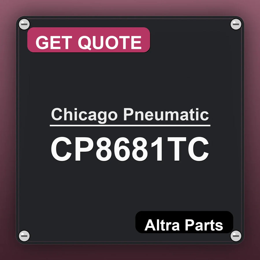 Chicago Pneumatic CP8681TC industrial nameplate style image – Altra Parts. GET QUOTE.
