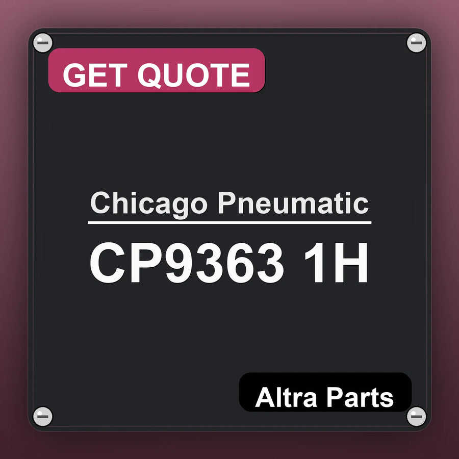 Chicago Pneumatic CP9363 1H industrial nameplate style image – Altra Parts. GET QUOTE.