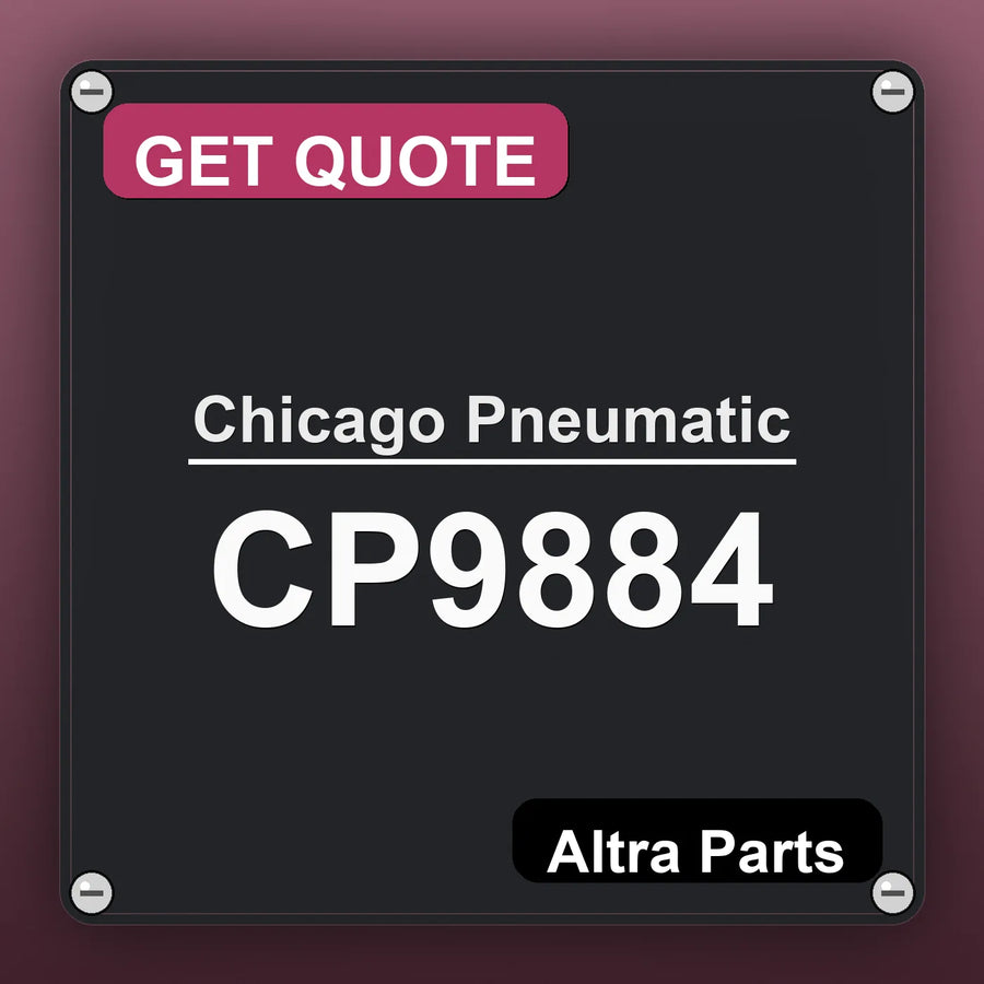 Chicago Pneumatic CP9884 industrial nameplate style image – Altra Parts. GET QUOTE.