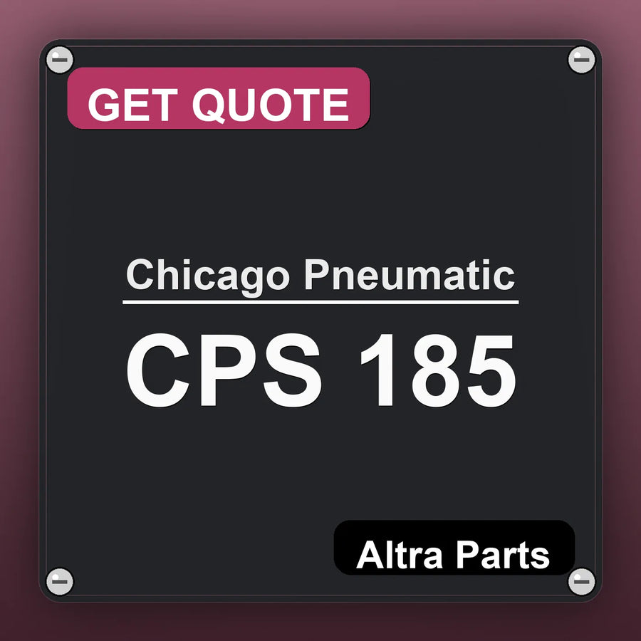 Chicago Pneumatic CPS 185 industrial nameplate style image – Altra Parts. GET QUOTE.