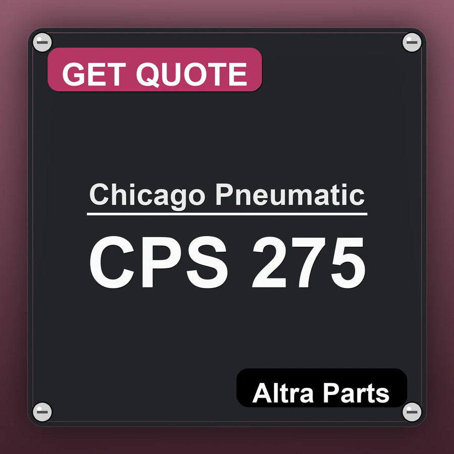 Chicago Pneumatic CPS 275 industrial nameplate style image – Altra Parts. GET QUOTE.