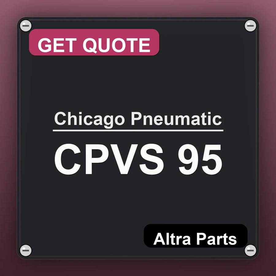 Chicago Pneumatic CPVS 95 industrial nameplate style image – Altra Parts. GET QUOTE.