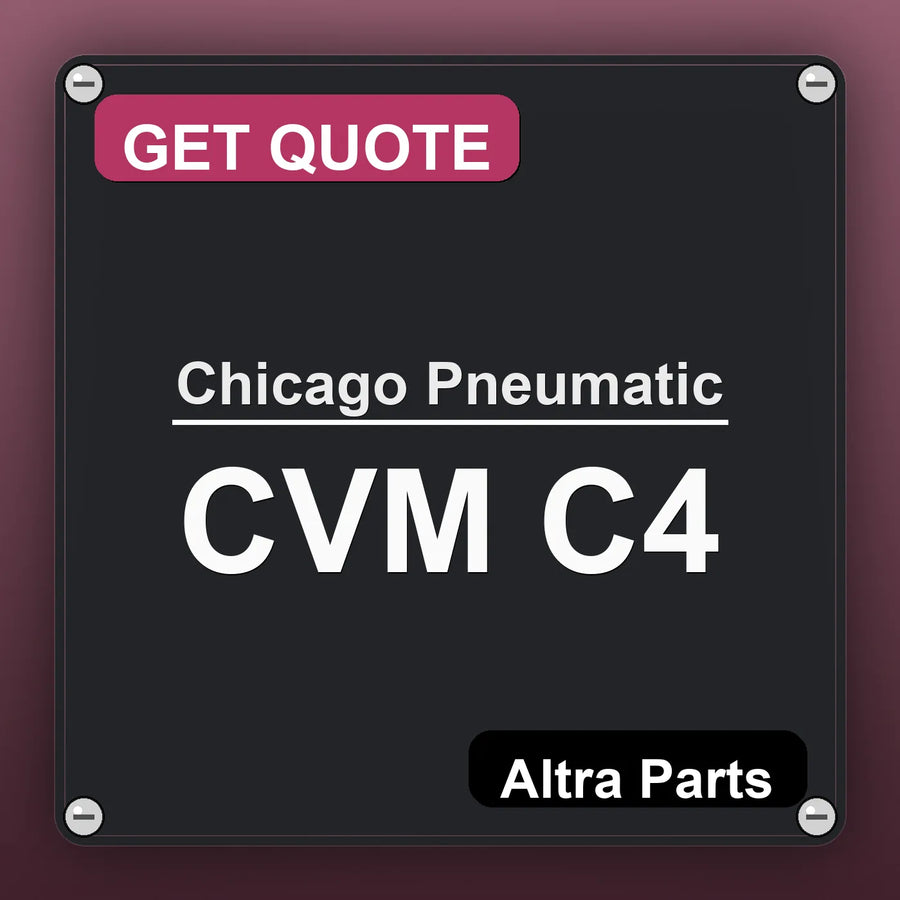 Chicago Pneumatic CVM C4 industrial nameplate style image – Altra Parts. GET QUOTE.