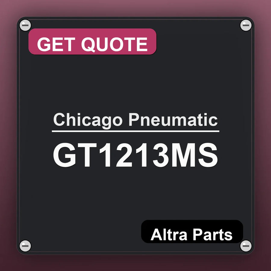 Chicago Pneumatic GT1213MS industrial nameplate style image – Altra Parts. GET QUOTE.