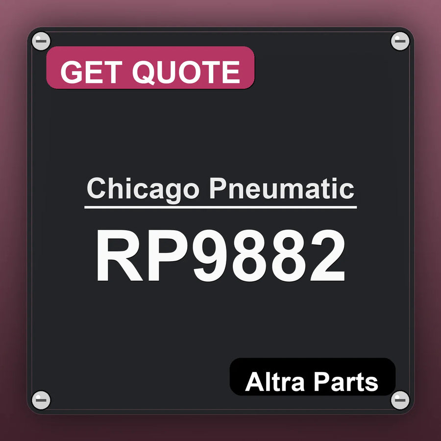 Chicago Pneumatic RP9882 industrial nameplate style image – Altra Parts. GET QUOTE.