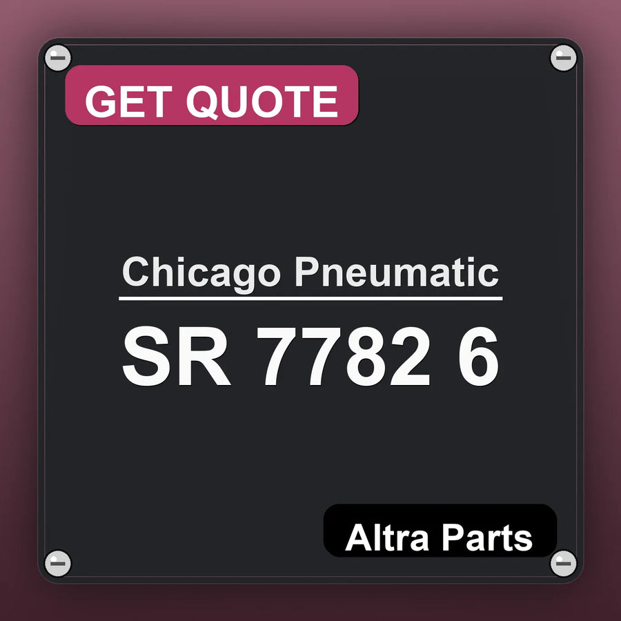 Chicago Pneumatic SR 7782 6 industrial nameplate style image – Altra Parts. GET QUOTE.