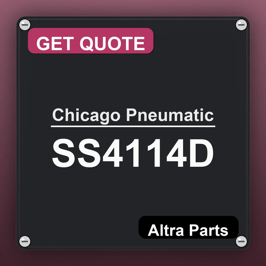 Chicago Pneumatic SS4114D industrial nameplate style image – Altra Parts. GET QUOTE.
