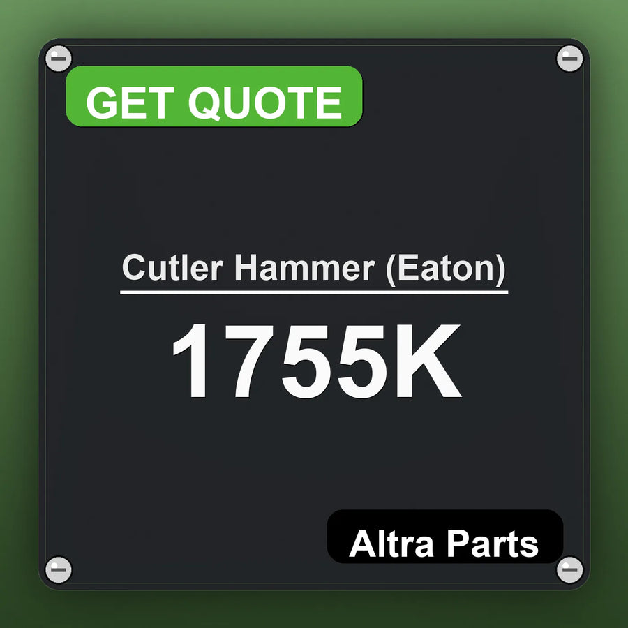 Cutler Hammer (Eaton) 1755K industrial nameplate style image – Altra Parts. GET QUOTE.