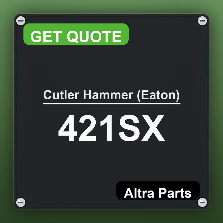 Cutler Hammer (Eaton) 421SX industrial nameplate style image – Altra Parts. GET QUOTE.