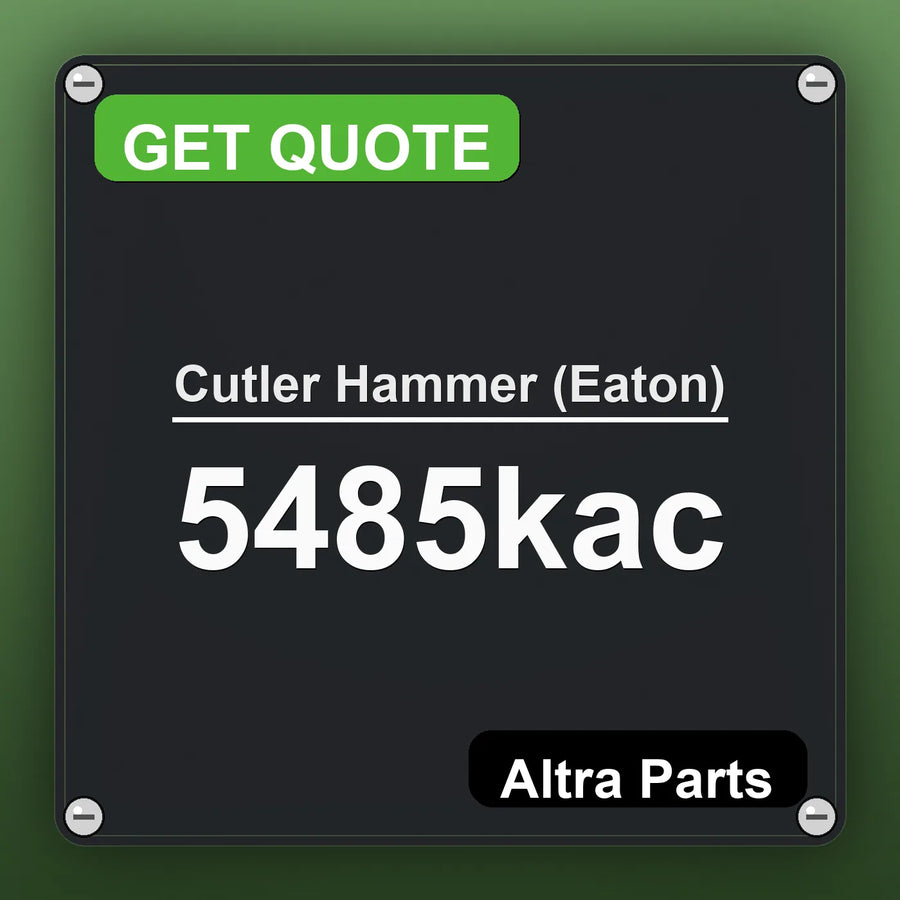 Cutler Hammer (Eaton) 5485kac industrial nameplate style image – Altra Parts. GET QUOTE.
