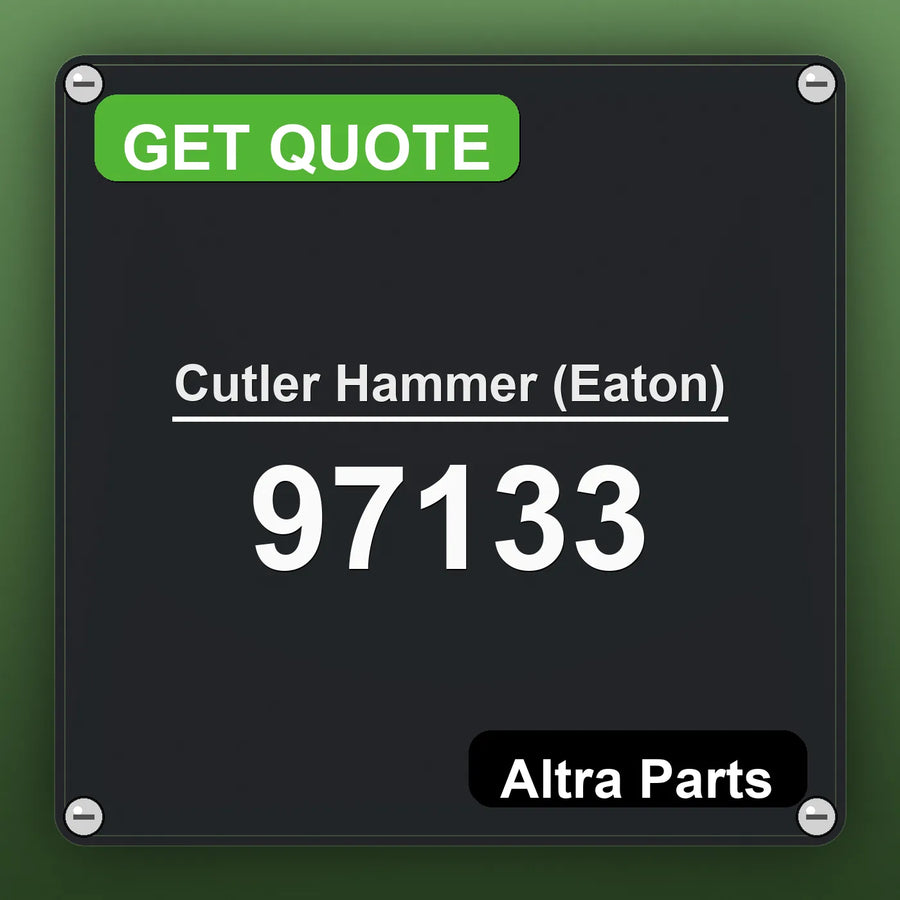 Cutler Hammer (Eaton) 97133 industrial nameplate style image – Altra Parts. GET QUOTE.
