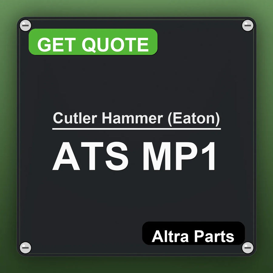 Cutler Hammer (Eaton) ATS MP1 industrial nameplate style image – Altra Parts. GET QUOTE.