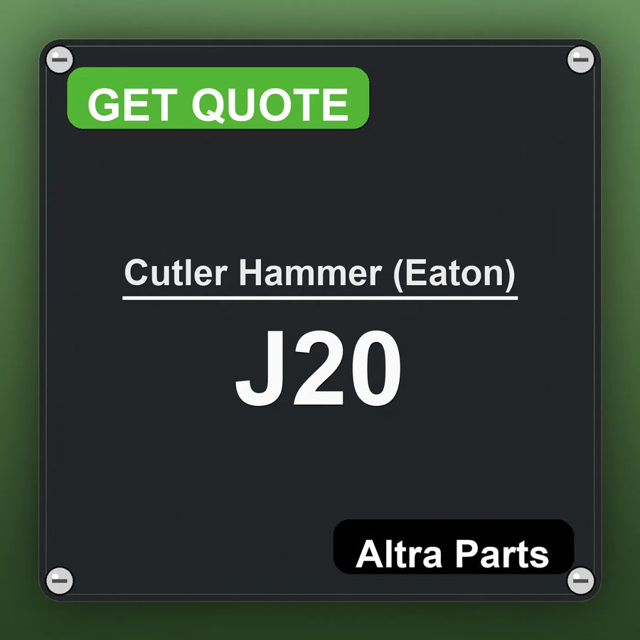 Cutler Hammer (Eaton) J20 industrial nameplate style image – Altra Parts. GET QUOTE.
