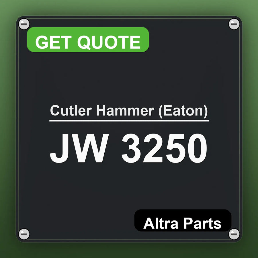 Cutler Hammer (Eaton) JW 3250 industrial nameplate style image – Altra Parts. GET QUOTE.