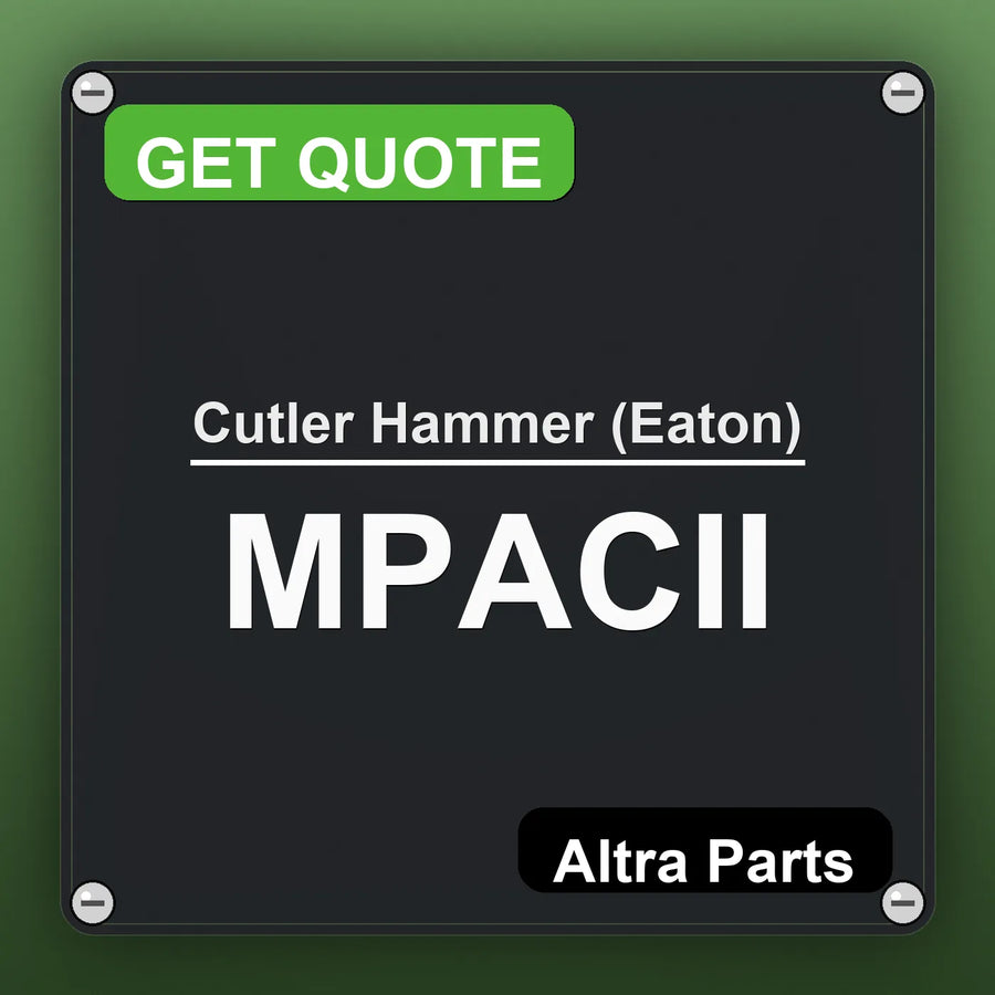 Cutler Hammer (Eaton) MPACII industrial nameplate style image – Altra Parts. GET QUOTE.