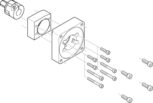 FESTO EAMM-A-N80-140A Axial kit