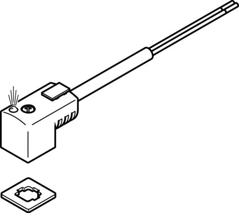 FESTO KMEB-3-24-2.5-LED Plug socket