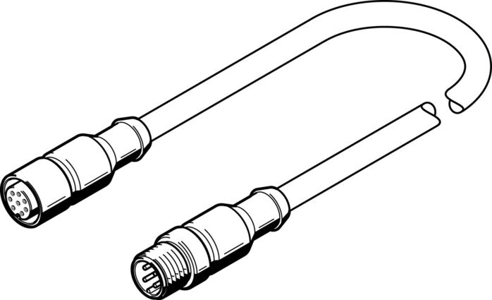 FESTO NEBV-M12G8-K-2-M12G4 Plug
