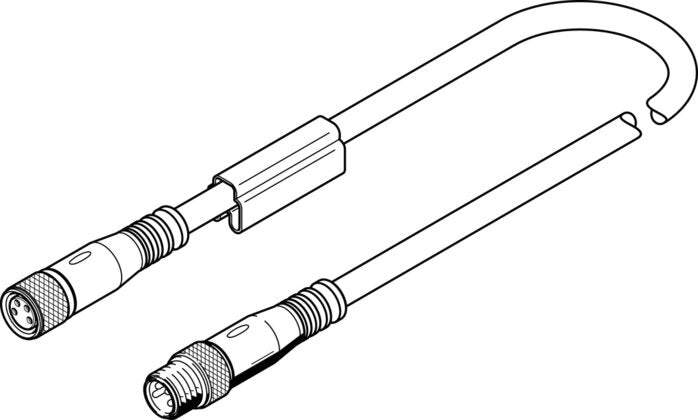 FESTO NEBU-M8G4-K-2.5-M8G4 Plug