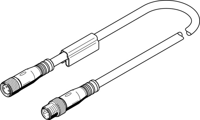 FESTO NEBU-M8G3-K-2.5-M8G4 Plug