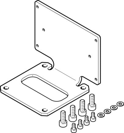 FESTO HMVA-DLA40 Actuator adapter kit