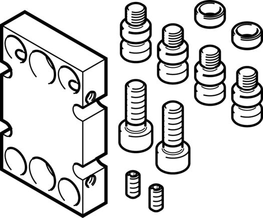 FESTO DHAA-G-G6-20-B11-25 Adapter kit