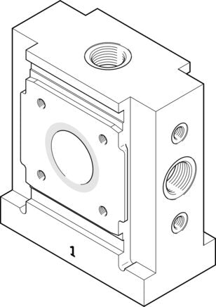 FESTO PMBL-186-HP3-H Branching module
