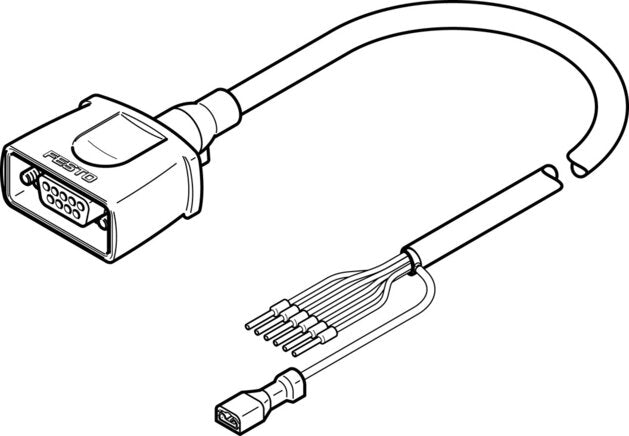 FESTO NEBM-S1G9-E-2.5-Q5-LE6 Motor cable