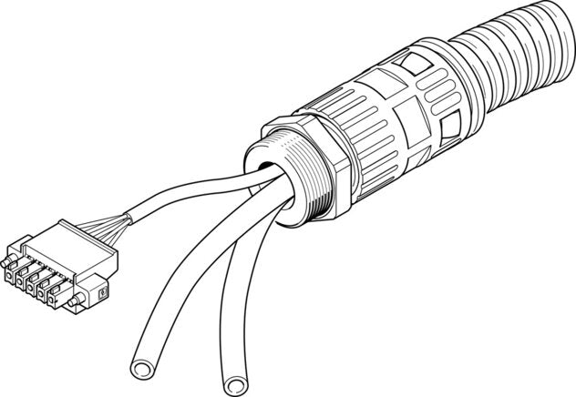 FESTO NHSB-A1-5-BLG5-LE5-PU8-& Hose