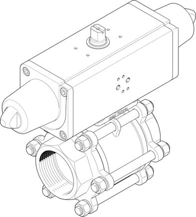 FESTO VZBA-3"-GG-63-T-22-F0710-V4V4# Ball valve