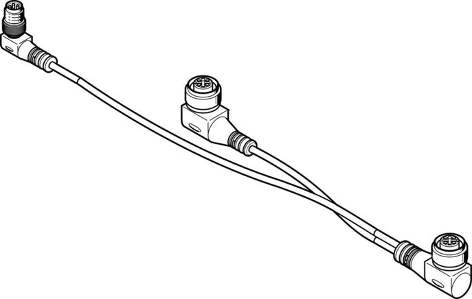 FESTO NEDV-L2R1-V7-M12W3-K-0.1L1-N-# Plug