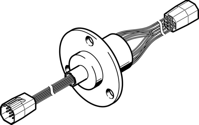 FESTO DHAS-SCR12-H6 Rotary through-feed