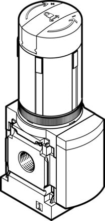 FESTO MS4-LRB-1/4-D6-VS-AS-Z Pressure regulator