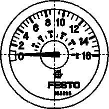 FESTO MA-23-16-R1/8 Pressure gauge