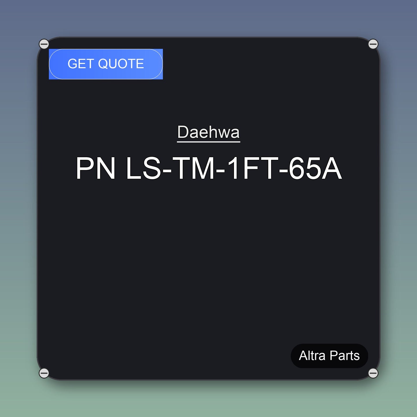 Daehwa PN LS-TM-1FT-65A industrial spare part – fast international delivery & worldwide shipping