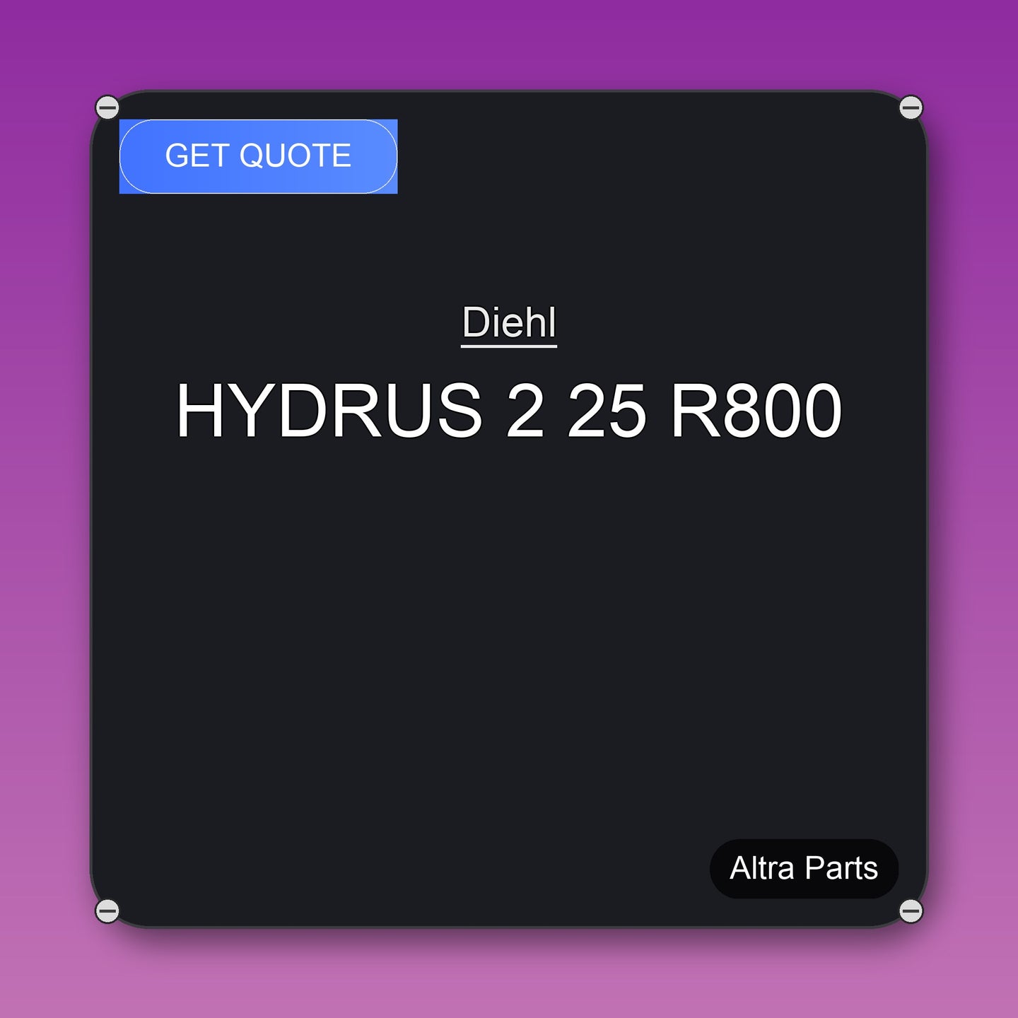 Diehl HYDRUS 2 25 R800 industrial spare part – fast international delivery & worldwide shipping