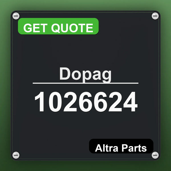 Dopag 1026624 industrial nameplate style image – Altra Parts. GET QUOTE.