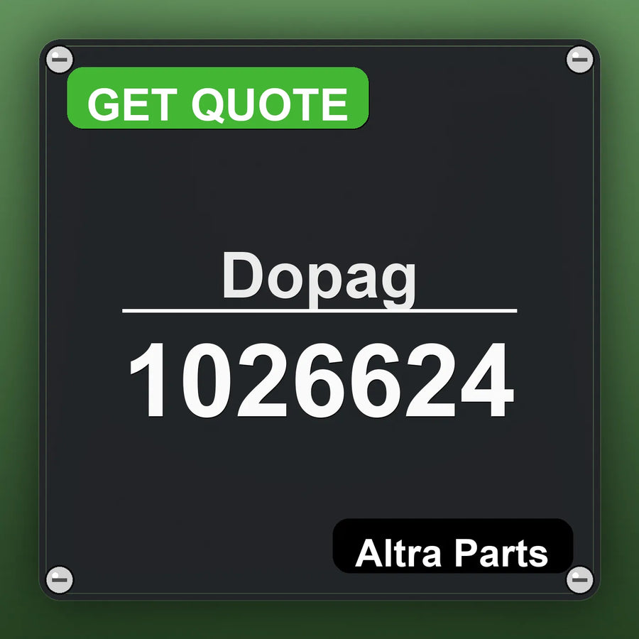 Dopag 1026624 industrial nameplate style image – Altra Parts. GET QUOTE.