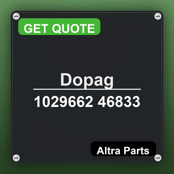 Dopag 1029662 46833 industrial nameplate style image – Altra Parts. GET QUOTE.