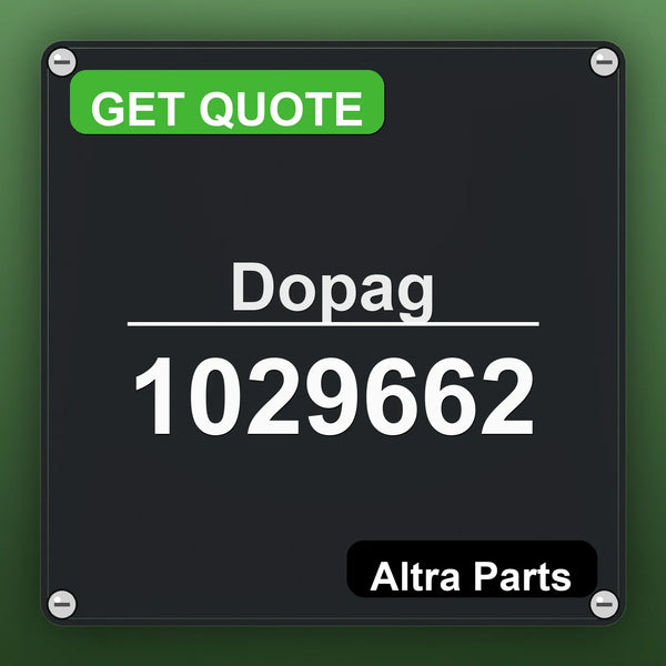 Dopag 1029662 industrial nameplate style image – Altra Parts. GET QUOTE.