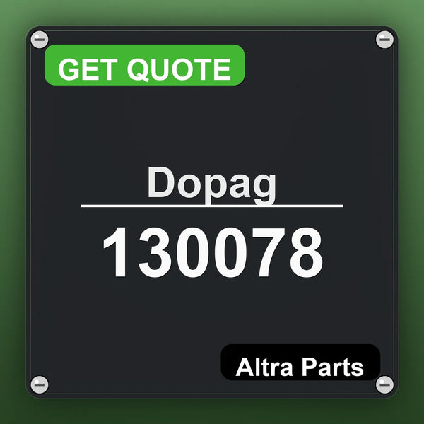 Dopag 130078 industrial nameplate style image – Altra Parts. GET QUOTE.