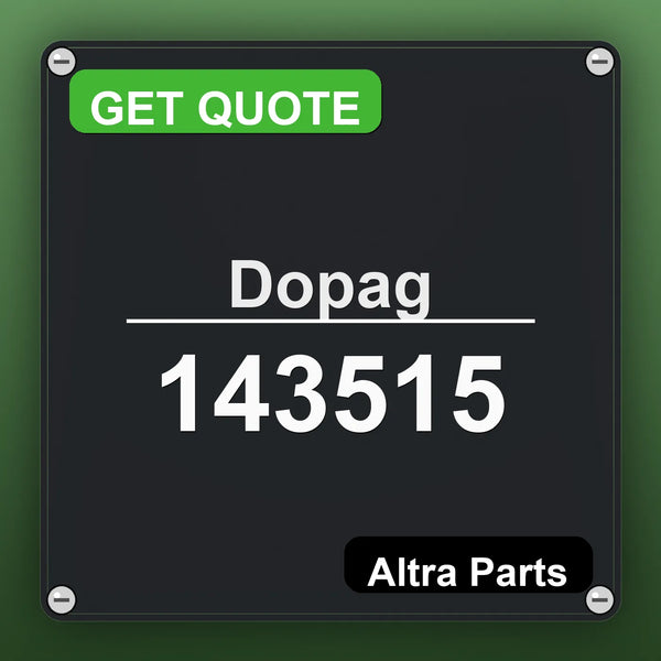 Dopag 143515 industrial nameplate style image – Altra Parts. GET QUOTE.